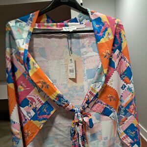 NEVER FULLY DRESSED Beach Tie Wrap Nordstrom $89